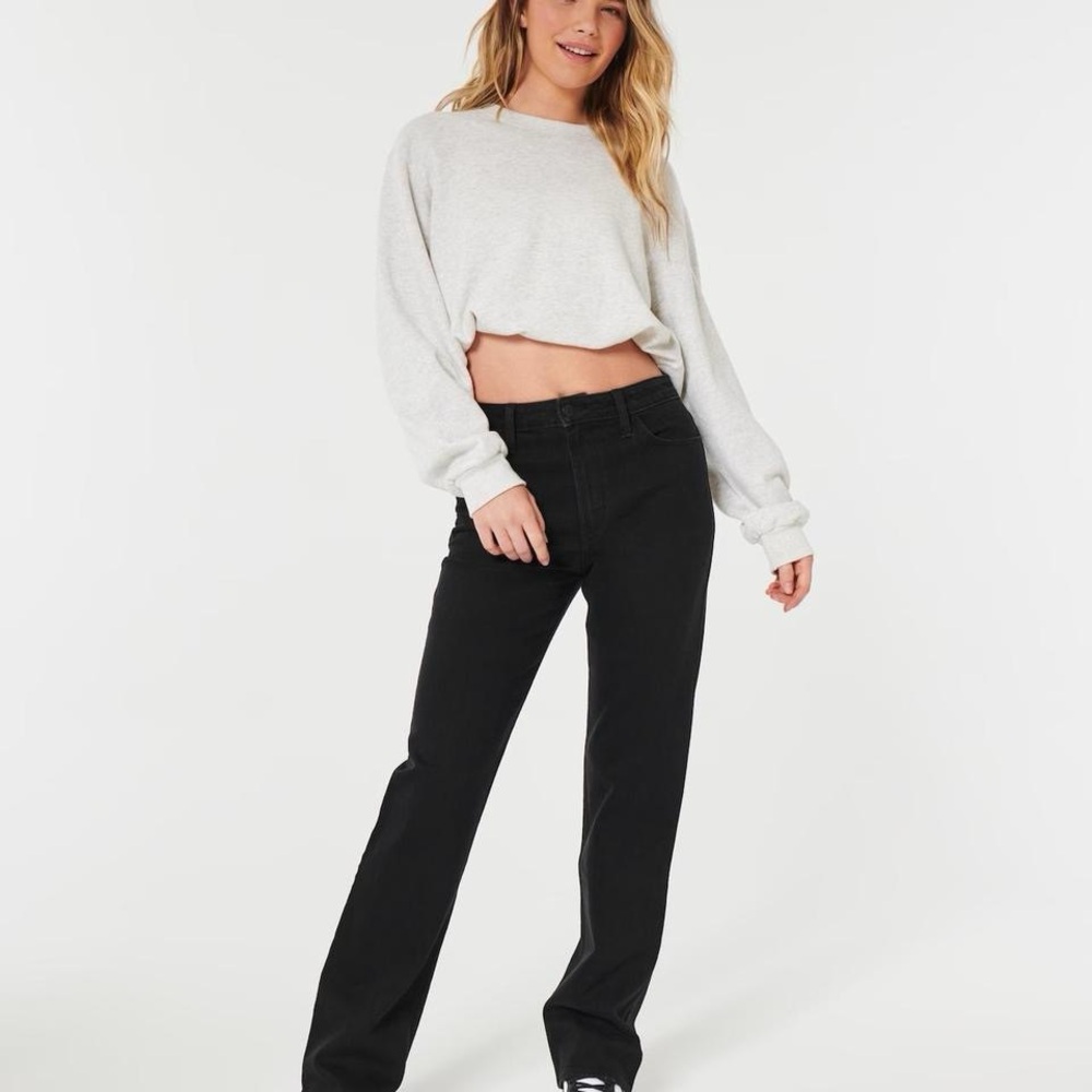 Hollister black dad jeans